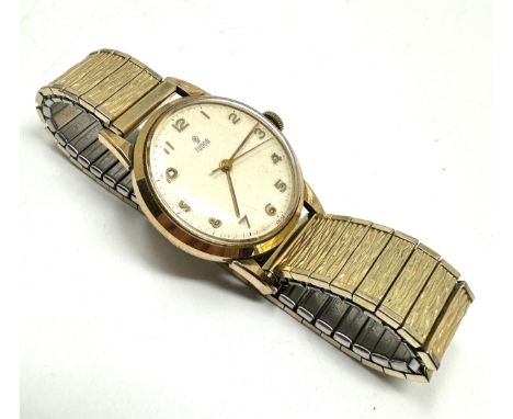 Vintage 9ct gold Rolex tudor gents wristwatch the watch is ticking 