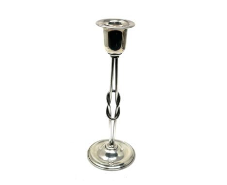 single 800 silver candlestick measures approx 16cm weight 60g 