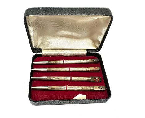 Original Vintage boxed sterling silver bridge pencils 