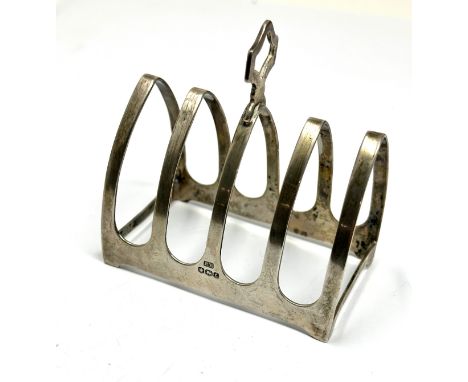 Vintage silver toast rack by edward viners sheffield silver hallmarks 
