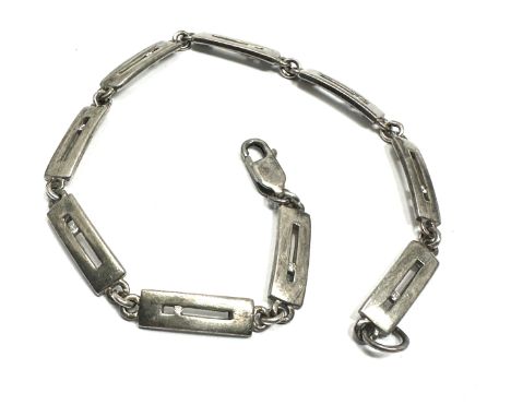 Vintage silver &amp; diamond  bracelet 
