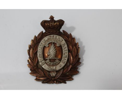 Victorian Great Eastern Railway Police Force helmet plate 