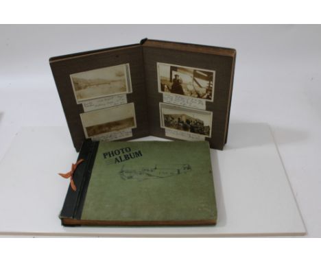 First World War photograph album, together with a Second World War photograph album and a selection of loose photographs