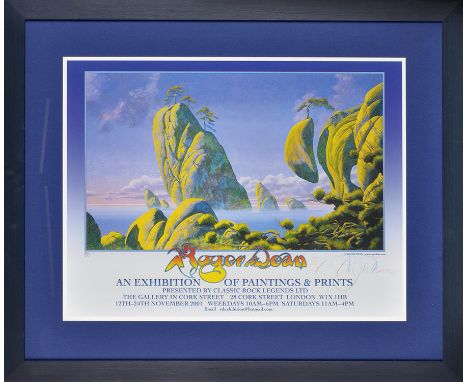 After Roger Dean
EXHIBITION POSTER FOR ROGER DEAN
signed by the Artist and numbered 56/100
screenprint
46.5 x 61.5cms; 18 1/4