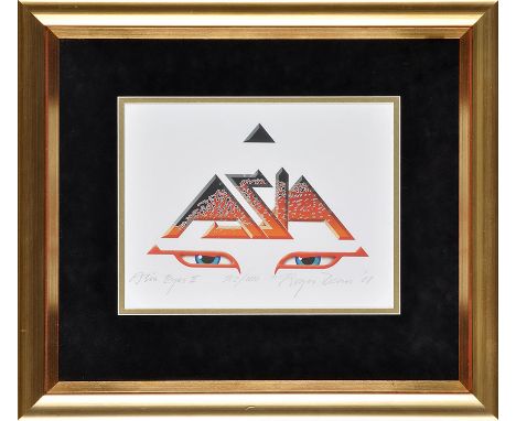 Roger Dean
"ASIA EYES II"
signed, inscribed and dated '07 in pencil, limited edition print numbered 582/1000
screenprint
22.5