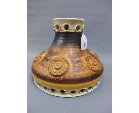 Per Engstrom 1960's Danish pottery light shade