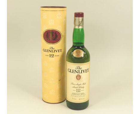 WHISKY. A 70cl. bottle of Glenlivet, 12 Years Old Scotch Whisky, in cardboard carton. Unopened.