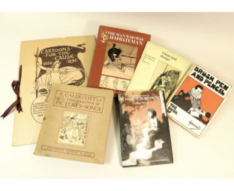 ARTIST ILLUSTRATORS. Six publications featuring Walter Crane, Roger Fry, W. Heath Robinson, John Hassell, H.M. Bateman &amp; 