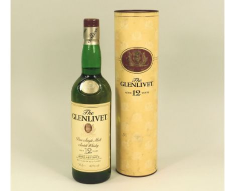 WHISKY. A 70cl. bottle of Glenlivet, 12 Years Old Scotch Whisky, in cardboard carton. Unopened.