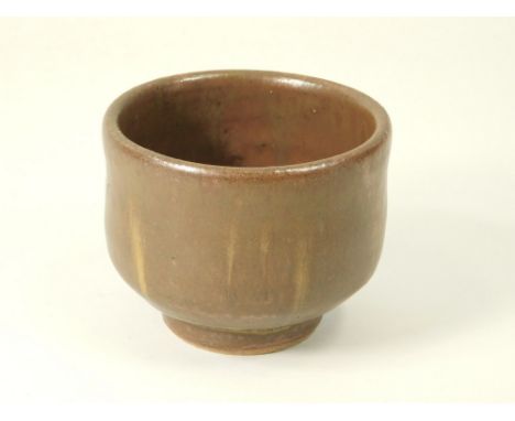 TEA BOWL.A well-made tea bowl, unmarked, possibly Japanese? Provenance: Formerly the property of a Leach Pottery employee of 