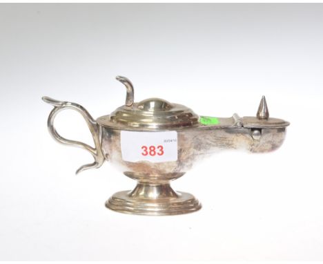 A Dunhill chrome table lighter in the form of a Genie lamp, 