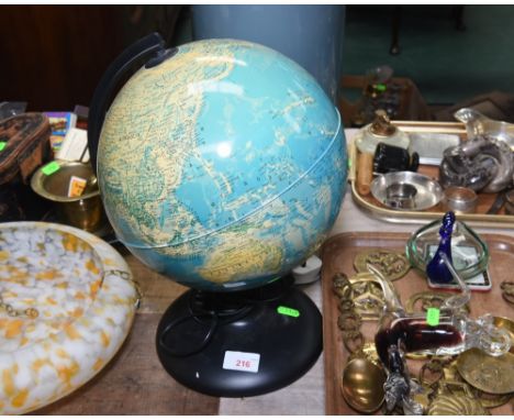 A table globe lamp