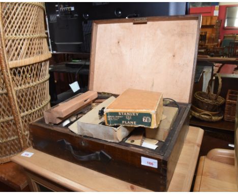 A box of vintage joiners tools