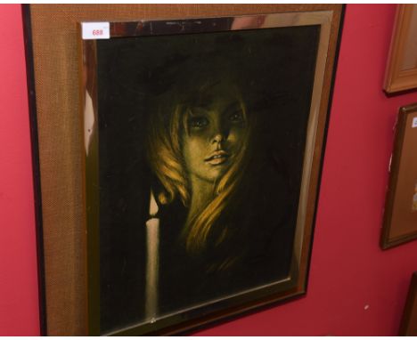 A 1970s print of a girl