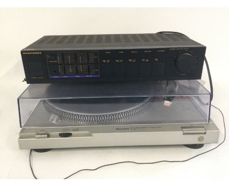 A Marantz PM151 amp and a Technics SL-D2 record player (2).