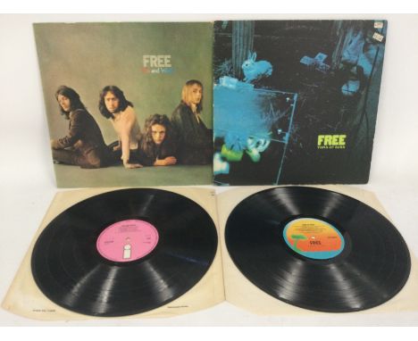 Two LPs by Free comprising a first UK pressing of 'Fire And Water', feelable scratch on side one, track 2 plus a reissue of '