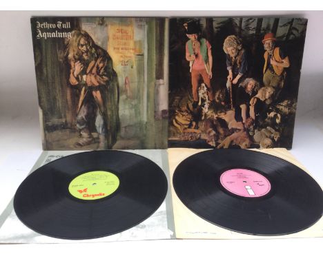 Two Jethro Tull LPs including a first UK pressing of 'Aqualung' with textured sleeve, VG+, together with a copy of 'This Was'