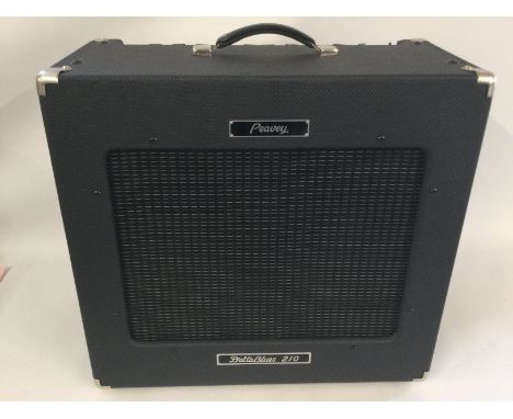 A Peavey Delta Blues 210 guitar amplifier. Comes with footswitch, manual and amp cover.