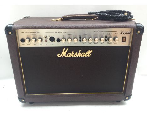 A Marshall Acoustic AS50R Soloist acoustic guitar modelling amplifier.
