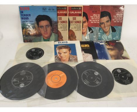 A small collection of Elvis Presley EPs and 7inch singles.