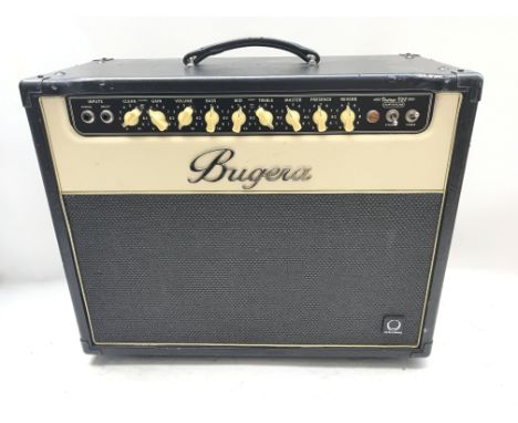 A Bugera vintage 22 Infinium combo guitar amplifier.