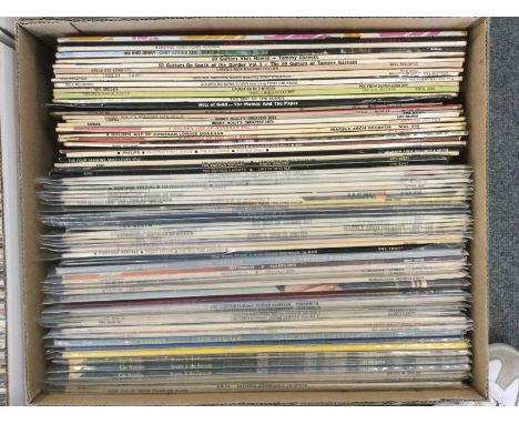 Eight boxes of LPs by various artists including Cat Stevens, Tangerine Dream, Elvis Presley and many more.