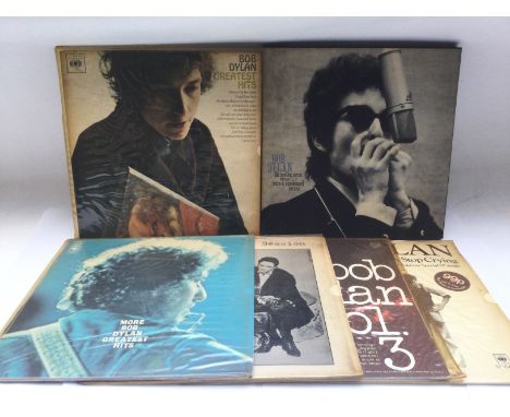 Five Bob Dylan LPs and a 12inch single comprising various compilations and sessions.