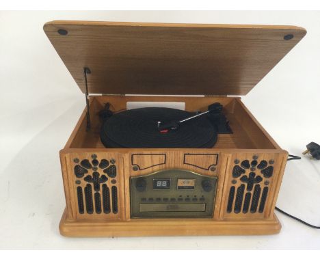 A Prolectrix record player, CD and radio system.