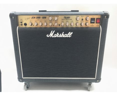 A Marshall JCM 2000 60W TSL601 3 channel guitar amplifier.