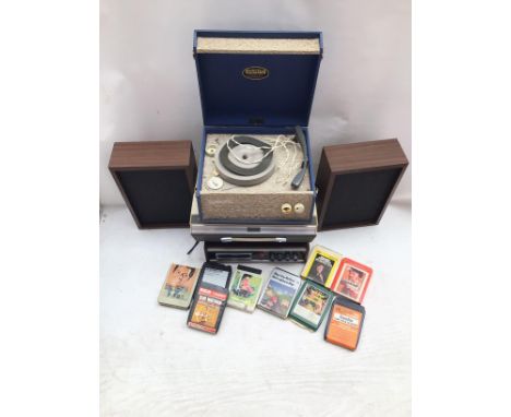 A Dinton 8 track player &amp; cartridges, Fidelity reel to reel and a Dansette Popular record player.