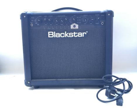 A Blackstar ID 15 amplifier.