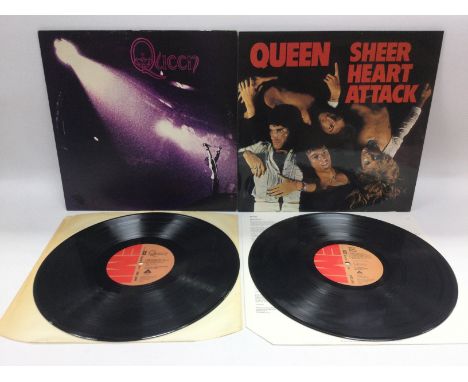 Two Queen LP including a first UK pressing. Vinyl Ex.