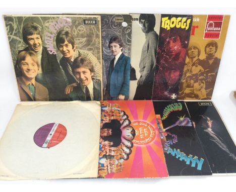 Nine LPs by artists from the 1960s including Jimi Hendrix, Small Faces, The Who, Led Zeppelin and others.