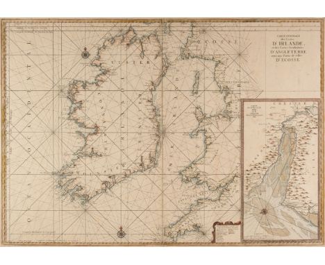 Ireland. Van Loon (Hermanus.), Carte Generale des Costes D'Irlande et des Costes Occidentales D'Angleterre avec une Partie de