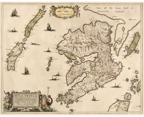 * Isle of Mull. Blaeu (W. J &amp; Pont T.), Mula Insula quae es Aebudarum numero una est et Lochabriae ad occasum praetenditu