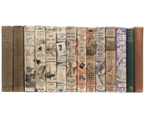 Ransome (Arthur). Swallows and Amazons, 1st illustrated edition, London: Jonathan Cape, 1931, frontispiece, black and white i