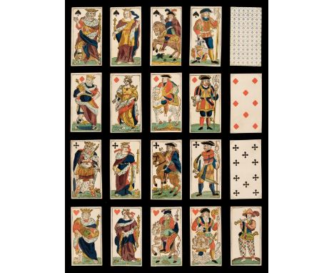 * Belgian Animal Tarot. A deck of tarot cards, Ghent, Belgium: Philip Pharasyn, circa 1780, a complete deck of 78 stencil col