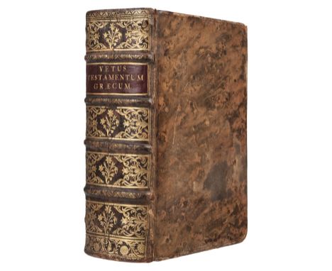 Bible [Greek Old Testament]. He Palaià Diathéke kata tous Ebdomekonta. Vetus Testamentum Graecum ex Versione Septuaginta Inte