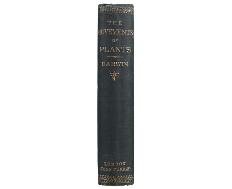 Darwin (Charles). The Power of Movement in Plants..., assisted by Francis Darwin, 1st Edition, 1st issue, London: John Murray