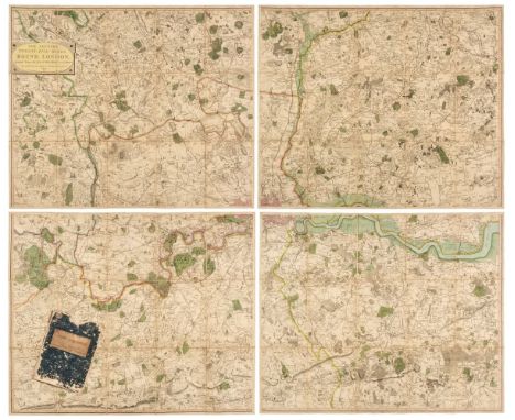 Environs of London. Faden (William), The Country Twenty-Five Miles Round London planned from a scale of one mile to an Inch, 