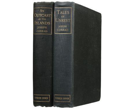 Conrad (Joseph). An Outcast of the Islands, 1st edition, London: T. Fisher Unwin, 1896, title printed in red and black, light