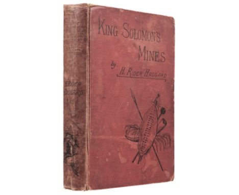 Haggard (H. Rider). King Solomon's Mines, 1st edition, 1st issue, London: Cassell &amp; Company, 1885, 2 folding plates (dupl