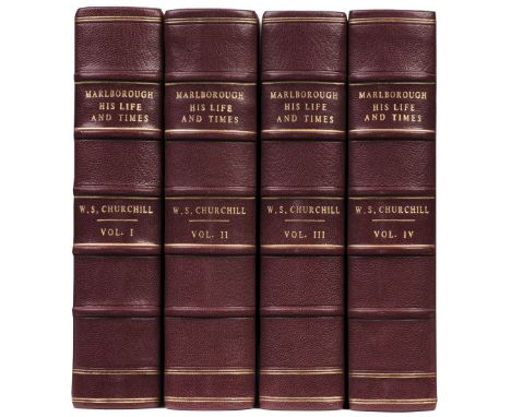 Churchill (Winston S.) Marlborough. His Life and Times, 4 volumes, 1st edition, London: George G. Harrap, 1933-38, half-title