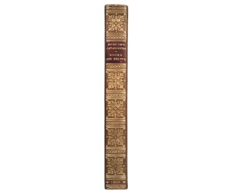 Book auction catalogue. Catalogue of the very Select and Valuable Library of William Roscoe, Esq. which will be Sold by Aucti