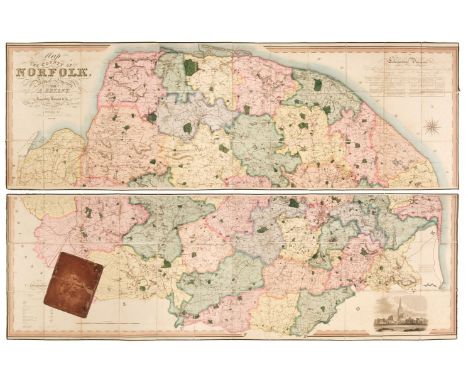 Norfolk. Bryant (Andrew), Map of the County of Norfolk from Actual Survey by A. Bryant in the Years 1824, 1825 and 1826, Resp