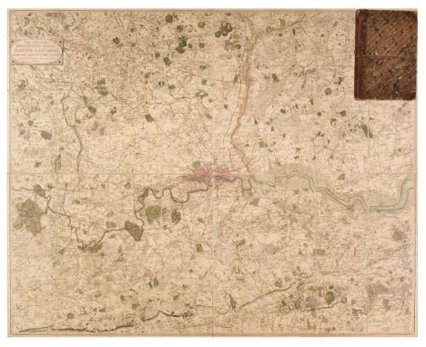 London. Faden (William), The Country Twenty-Five Miles Round London Planned from a Scale of One Mile to an Inch..., 3rd. edit