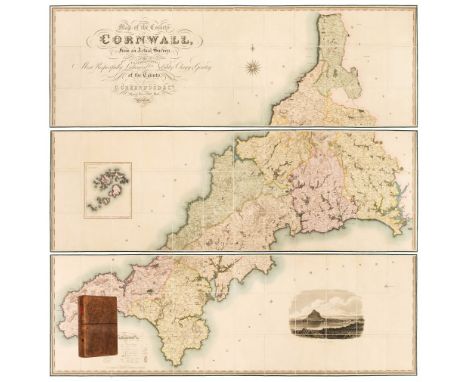 Cornwall. Greenwood (C. &amp; J.), Map of the County of Cornwall from an Actual Survey, made in the Years 1826 &amp; 1827, by