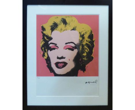 ANDY WARHOL 'Marilyn', pink background, 1967, lithograph, numbered 71/100, Leo Castelli Gallery, edited by Georges Israel (bl