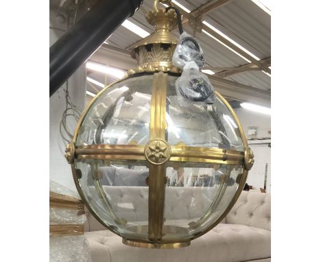 GLOBE LANTERN, Regency style, 50cm drop. 