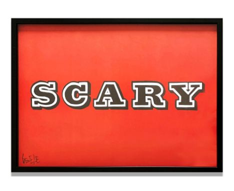 BEN EINE 'Scary', 2017, print on paper edition of 250, signed, 50cm x 70cm, framed and glazed. 